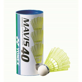 ヨネックス｜YONEX バドミントンシャトル メイビス40BP イエロー M-40CBP