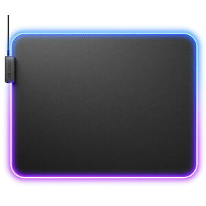 GLORIOUSbOAX Q[~O}EXpbh [460x355x3mm] USB-Aڑ Mouse Pad 2 GLED(XLTCY) ubN GLO-MP2-GLED-XL-B