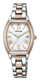 CITIZEN｜シチズン wicca（ウィッカ） ソーラーテック電波時計 「inner star」 トノー型モデル ピンクゴールド KS4-031-11
