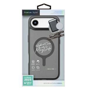 PGA�b�s�[�W�[�G�[ iPhone Air �p MagSafe�Ή� �n�C�u���b�h�P�[�X Premium Style �u���b�N PG-25CMH01BK