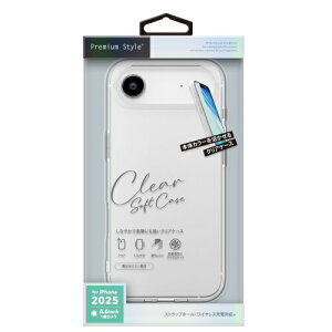 PGA�b�s�[�W�[�G�[ iPhone Air �p �N���A�\�t�g�P�[�X Premium Style �N���A PG-25CTP01CL