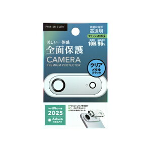PGA�b�s�[�W�[�G�[ iPhone Air �p �J�����t���v���e�N�^�[ Premium Style �N���A���^���u���b�N PG-25CCLG05BK
