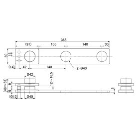水上｜MIZUKAMI 屋外用延長物干金物 ホスタス FIRST PRO ホワイト HSTS-WH