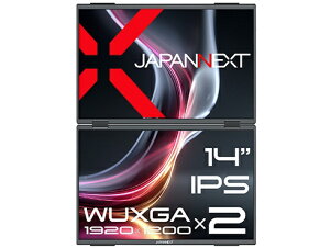 JAPANNEXTbWplNXg USB-Cڑ 2ʃoCj^[ JN-DMD-IPS14WX [14.0^ /WUXGA(1920×1200j /Ch /60Hz]