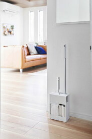 山崎実業｜Yamazaki プレート　掃除用品収納スタンド（ホワイト）