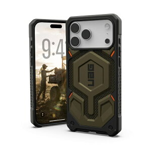 UAG�bURBAN ARMOR GEAR iPhone 17 Pro Max �p �P�[�X MagSafe�Ή� MONARCH PRO KEVLAR �G�������g�O���[�� UAG-IPH25LA-PMS-KG