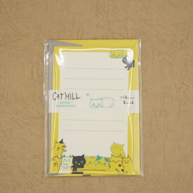 木野瀬印刷 キャットヒル ミニレターセット イエロー ML-01011