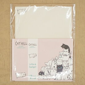 木野瀬印刷 キャットヒル レターセット ピンク LS-01062