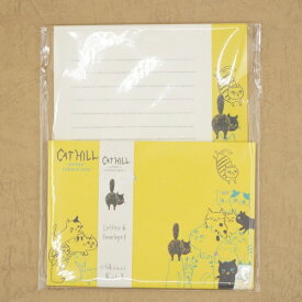 木野瀬印刷 キャットヒル レターセット イエロー LS-01063