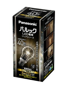 Panasonic�b�p�i�\�j�b�N LED�d�� ��ʓd���^�C�v(E26����) �N���A�^�C�v LDA5LC4 [E26 /��ʓd���` /40W���� /�d���F /1�� /�S�����^�C�v]
