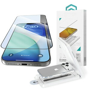 BELEX�b�r�[���b�N�X iPhone 17 Pro�t�B���� Van Series Full Screen HD Tempered Glass(With Assist Tool) DEVIA �u���b�N BLDVGL01-17PR-HD