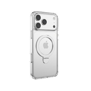 BELEX�b�r�[���b�N�X iPhone 17 Pro�P�[�X Clean Series Magnetic Shockproof Stand Case DEVIA �N���A BLDVCS05-17PR-CL