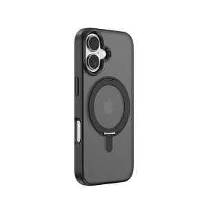 BELEXbr[bNX iPhone 17P[X Eleguard Series Magnetic Shockproof 360°Rotating Stand Case DEVIA ubN BLDVCS11-17-BK