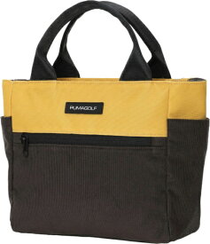 プーマ｜PUMA ゴルフ コーデュロイミックス ラウンドトートバッグ PUMA BLACK/ARCHIVE GOLD 92496 [6L /W25×H23×D11cm]