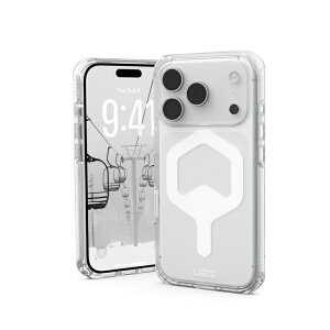 UAG�bURBAN ARMOR GEAR iPhone 17 Pro�p �P�[�X MagSafe�Ή� PLYO / CAP �A�C�X�z���C�g UAG-IPH25MA-YMC-I/W