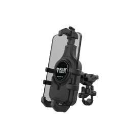 ラムマウント｜RAM MOUNTS クイックグリッププロ クレイドルホルダー(M)＆U字クランプベースセット(ショートアーム) Φ12.7-31.75mm対応 1インチボール RAM-B-149Z-A-PD5U