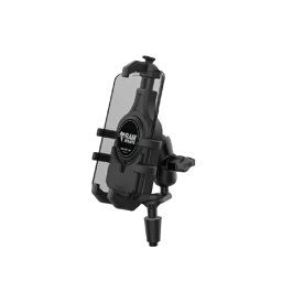 ラムマウント｜RAM MOUNTS クイックグリッププロ クレイドルホルダー(M)＆フォークステムベースセット(ショートアーム) 内径Φ12-38mm対応 1インチボール RAM-B-176-A-PD5U