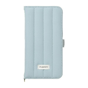 �i�`�������f�U�C���bNATURAL design iPhone 17�P�[�X �n�[�h FLUFFY FLUFFY �u���[ iP25-61-FFY03