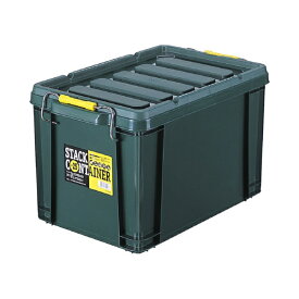 グリーンパル｜GREENPAL 収納ボックス 蓋付き コンテナ 工具 積み重ね 24L グリーン 180046