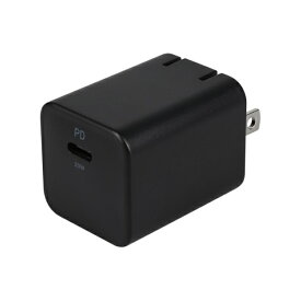 OWLTECH｜オウルテック AC充電器 PowerDelivery20W出力対応 GaN採用 USB Type-C×1 ブラック OWL-APD20C1GB-BK [1ポート /USB Power Delivery対応 /GaN(窒化ガリウム) 採用]