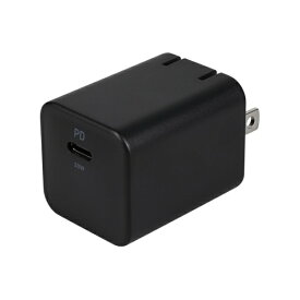 OWLTECH｜オウルテック AC充電器 PowerDelivery30W出力対応 GaN採用 USB Type-C×1 ブラック OWL-APD30C1GB-BK [1ポート /USB Power Delivery対応 /GaN(窒化ガリウム) 採用]
