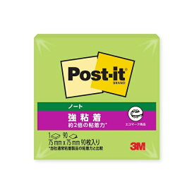 3Mジャパン｜スリーエムジャパン ポストイット強粘着　ノートライトグリーン Post-it(ポスト・イット) 654SS-LE