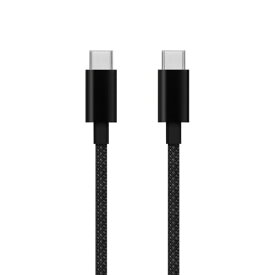 OWLTECH｜オウルテック ブレイデッドケーブル　C to C　1.2m ブラック OWL-CBN1CC12-BK