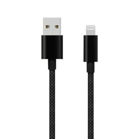 OWLTECH｜オウルテック ブレイデッドケーブル　A to L　2m ブラック OWL-CBN1AL20-BK