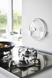 山崎実業｜Yamazaki フィルムフック鍋蓋ホルダー　プレート　L　ホワイト WH 1560