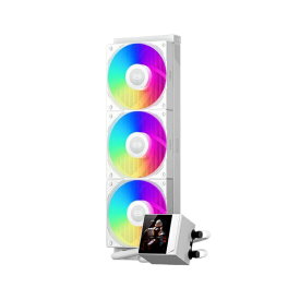 PCCOOLER｜ピーシークーラー 水冷CPUクーラー 120mmファンx3 [LGA115X/1200/1700/1851・AM4/AM5] DC360 PRO ARGB Display ホワイト DC360-ARGB-WH