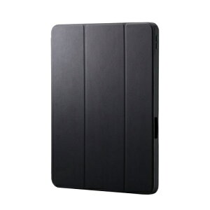 ELECOM�b�G���R�� 13�C���`iPad Pro�iM5/M4�j�p �t���b�v�P�[�X �Ռ��z�� Pencil���[ �X���[�v�Ή� �u���b�N TB-A25PLSABK