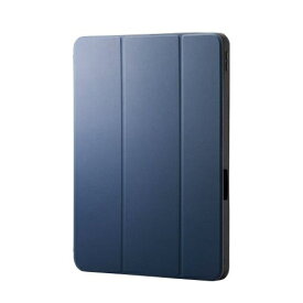ELECOM｜エレコム 13インチiPad Pro（M4）用 フラップケース 衝撃吸収 Pencil収納 スリープ対応 ネイビー TB-A25PLSANV