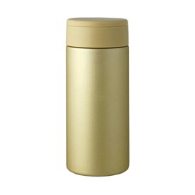 リビング 水筒 ステンレス 直飲み ミスティック 携帯ミニマグボトル 220ml 軽量 ゴールド