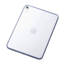 ELECOM｜エレコム 11インチ iPad（A16）、10.9インチ iPad（第10世代）用 クリアケース 軽量 カラーエッジ 背面クリア ブルーグレー TB-A25RTSLOBG