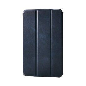 ELECOM｜エレコム iPad mini（A17 Pro / 第6世代）用 フラップケース 薄型軽量 背面クリア 2アングル ネイビー TB-A25SWVNV