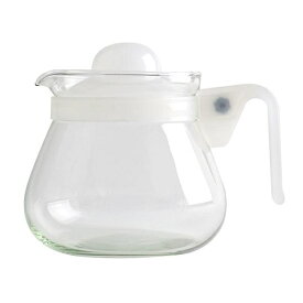 リビング ティーポット 850ml ホワイト 3〜4人用 ガラス製 急須