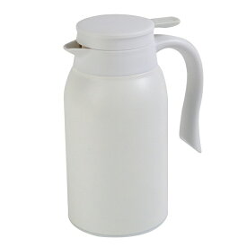 リビング 卓上ポット ステンレス 900ml 保温 保冷 ポット ティーポット ホワイト
