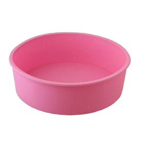 リビング ケーキ型 20cm シリコン製 ホールケーキ型 ピンク