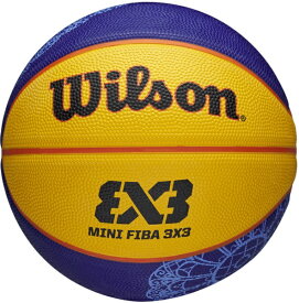 ウィルソン｜Wilson バスケットボール FIBA 3X3 ミニサイズ バスケットボール リミテッドエディション 3号球 ブルー×イエロー 3015101XB3