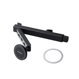 ELECOM｜エレコム スマホホルダー 車 後部座席用 MagSafe対応 強力N52磁石 ヘッドレスト固定 ホルダー360°回転 全機種対応 携帯スタンド ブラック P-CARS17BK