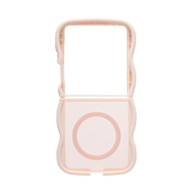 HAMEE｜ハミィ [Galaxy Z Flip7専用]PHONEAR MagSafe対応 なみなみマットケース ピンク 661-0572-057604