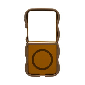 HAMEE｜ハミィ [Galaxy Z Flip7専用]PHONEAR MagSafe対応 なみなみマットケース ブラウン 661-0572-057611