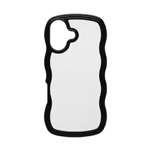 HAMEE�b�n�~�B [iPhone 17��p]ULTRA FINE Wavy Frame iPhone�P�[�X �u���b�N 661-0537-4057802