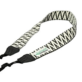 ETSUMI｜エツミ Gevaert カメラストラップ GRSリサイクル原料使用 ビコロールシャギー チャコールグレー/ホワイト GV-021