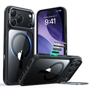 C[GXA[bESR iPhone 17 Pro (6.3C`jMagSafeΉABX^htA~^[O[hP[X NAubN 1A86700301-Clear Black