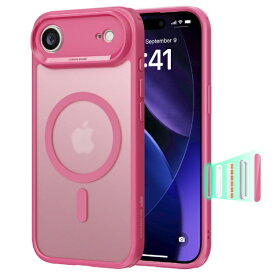 イーエスアール｜ESR iPhone Air (6.5インチ）MagSafe対応、ミリタリーグレードハードケース フロストピンク 1A86200501-Frosted Pink