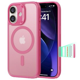 イーエスアール｜ESR iPhone 17 (6.3インチ）MagSafe対応、ミリタリーグレードハードケース フロストピンク 1A86100501-Frosted Pink