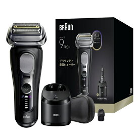 【まとめ買いで最大10％OFFクーポン(12/7まで）】 BRAUN｜ブラウン ブラウン　電気シェーバー　シリーズ9Pro+　5in1洗浄機付きモデル 9650CC [4枚刃 /AC100V-240V]【rb_makerD】