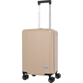 OUTDOOR PRODUCTS｜アウトドアプロダクツ スーツケース ファスナータイプ 旅行日数目安： 3〜4泊 37L TSAロック搭載 内装仕切り付き フットストッパー付き 機内持ち込みサイズ ベージュ OD-0904-48-BE [TSAロック搭載]