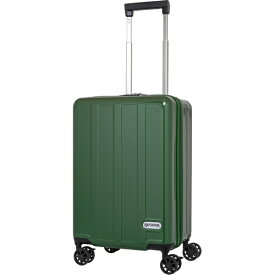 OUTDOOR PRODUCTS｜アウトドアプロダクツ スーツケース ファスナータイプ 旅行日数目安： 3〜4泊 37L TSAロック搭載 内装仕切り付き フットストッパー付き 機内持ち込みサイズ グリーン OD-0904-48-GR [TSAロック搭載]